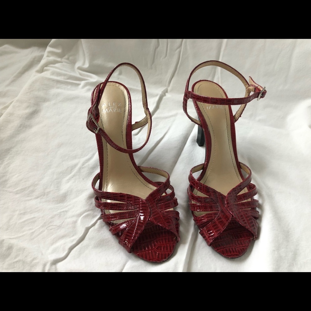 Red dress sandal